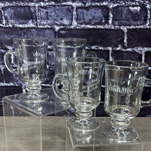 Vintage Libbey Irish Mist Footed Mugs